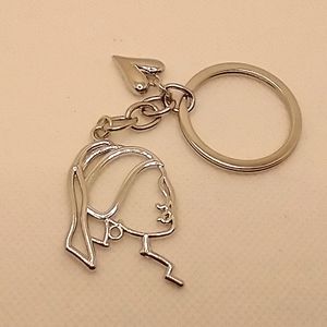 🧁 3/$30 Girl with the Pearl Earring Silver Keychain NEW